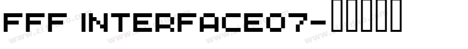 FFF Interface07字体转换